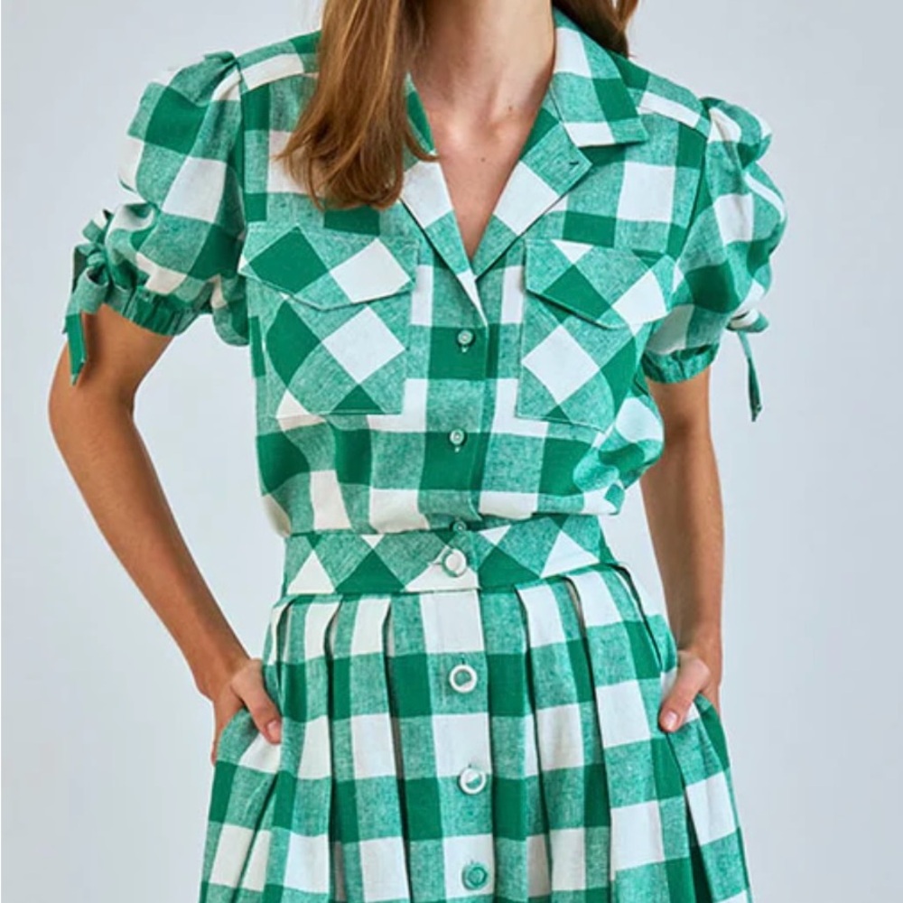 Hunter Bell Shirt and Skirt Set